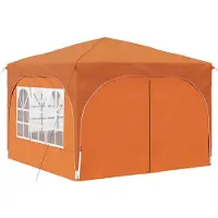 vidaXL Tienda de campaña pop-up para fiestas, 290 x 290 x 245 cm, color naranja