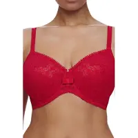 Chantelle Co Bra Underw. Very Covering Poppy Red Talla: D75 | Brasieres Outlet | Mujer | Rojo