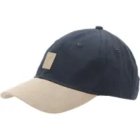 Calvin Klein Gorra 'Mixed Media Colourblock Emblem Logo' beige / marino