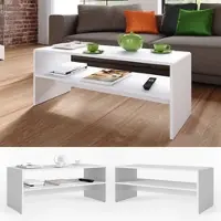 Vicco Mesa de centro Blanco 99.6 x 39.8 cm, Model 28521