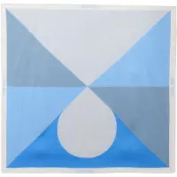 Calvin Klein Pañuelo 'Colour-blocked' azul / azul paloma / azul claro / gris claro