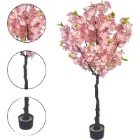 OEM Árbol de cerezo artificial, con un aspecto realista, fácil de cuidar, 150 cm de altura