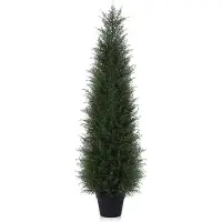 OEM Árbol de cedro artificial de plástico, 120 cm, resistente a los rayos UV, ideal para interiores