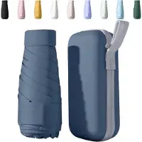 OEM Paraguas compacto y mini, con estuche, ideal para viajes