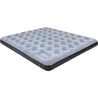 Markenlos Colchón inflable con sistema de bomba de pie integrado. Antideslizante. Para uso en interiores y exteriores