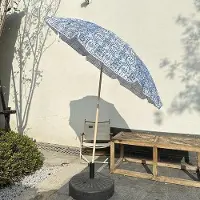 OEM Sombrilla redonda de 180 cm con protección UV, inclinable, ideal para la playa