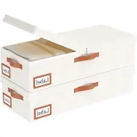 OEM Organizador de ropa de 60x30x15 cm, color beige. Caja de almacenamiento