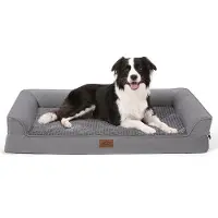 OEM Cama ortopédica para perros grandes, lavable, de gran tamaño, fabricada con espuma de goma y resistente al agua