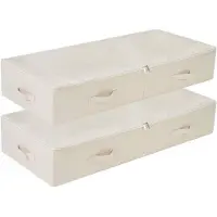 OEM Caja de almacenamiento de 100 cm, color beige, plegable y lavable