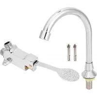 OEM Juego de grifos para bañera con pedal, para uso en laboratorios y en el hogar