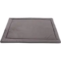 Markenlos Cama suave para perros, antideslizante, lavable, de felpa, 89x58 cm, color marrón