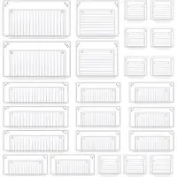 OEM Juego de organizadores transparentes apilables, disponible en 5 tamaños, con 24 piezas