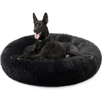 OEM Cama redonda para perros, lavable, de 70 cm, suave y antideslizante