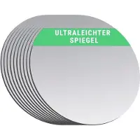 OEM Espejo acrílico redondo, de doble cara, 7 cm, para decoración, manualidades y cosmética