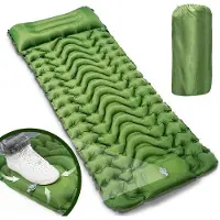 OEM Colchón inflable para camping, impermeable, con almohada y bomba de pie