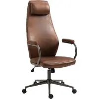 BellaFurn Silla de oficina ergonómica – Silla de oficina – Estilo industrial, máximo confort | Color: Cognac