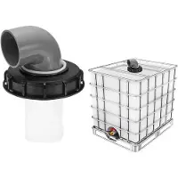 OEM Tapa para tanque IBC con filtro de nylon lavable, diseñada para tanques IBC de 1000 litros utilizados para almacenar agua de lluvia
