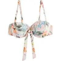 Next Top de bikini azul cielo / verde oscuro / naranja claro / rosa