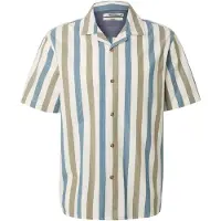 INDICODE JEANS Camisa 'Cristoff' azul real / caqui / offwhite