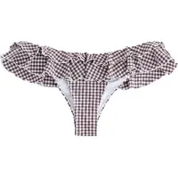 Next Braga de bikini marrón / blanco