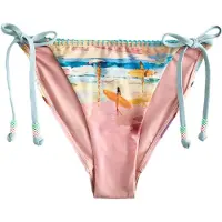 Next Braga de bikini azul oscuro / amarillo claro / naranja / salmón