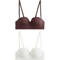 Next Sujetador crema / chocolate