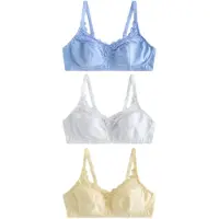 Next Sujetador azul claro / amarillo pastel / blanco