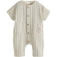 Next Pijama entero/body ecru / azul claro / marrón / verde pastel