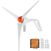 StarTech.com Turbina eólica de 500W, 12V, con 3 aspas e regulador MPPT, para uso doméstico o en embarcaciones