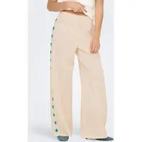 ONLY Pantalón 'ONLStar' beige / verde / blanco