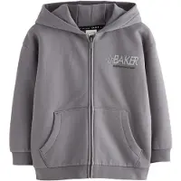 Ted Baker Sudadera con cremallera gris claro / gris oscuro / negro