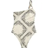 Rockett St George Traje de baño negro / blanco lana