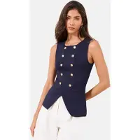 Lipsy Top de punto navy