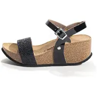 Bayton Sandalias 'RUDY' beige / negro