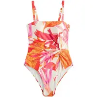 Next Traje de baño naranja / rosa / rojo anaranjado / blanco