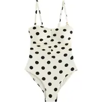 Next Bañador moldeador negro / blanco