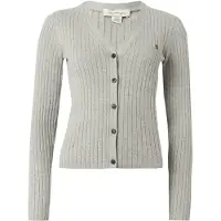 Calvin Klein Jeans Cárdigan 'Monogram' gris moteado