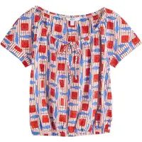 Next Camiseta azul / rojo