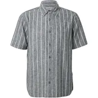 INDICODE JEANS Camisa 'Tryp' antracita / blanco