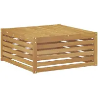 Syfax Mesa de exterior Madera de Acacia Sólida Blanqueado