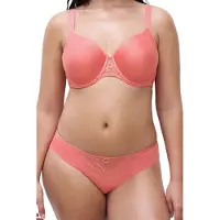Chantelle Co Bra Tshirt Very Covering Memory Coral Talla: D70 | Brasieres Outlet | Mujer | Naranja