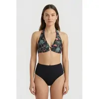 Shiwi Caro Bikini Top Jaipur Palm Black Talla: 38 | Bikinis Outlet | Mujer | Negro
