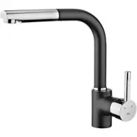 Teka GRIFO ARK 938 N, Estándar, Negro, Acero inoxidable, Acero inoxidable, Válvulas de giro, Monomando, 3/8"