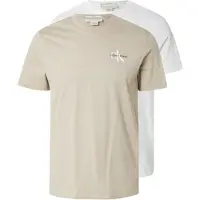 Calvin Klein Jeans Camiseta taupe / blanco