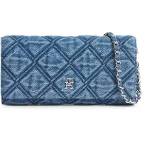 Tommy Hilfiger Cartera 'Quilted Chain Strap' azul denim
