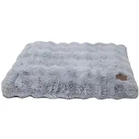 OEM Colchón para perros de tamaño mediano, lavable: Cojín para perros, cama suave para perros pequeños, impermeable, desmontable, antideslizante, cómoda cama para perros, color gris, 76x51x10 cm