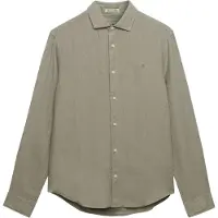 Superdry para hombre. M4011103A Camisa Riviera Lino verde (XXL), Casual, Clásico, Manga larga, outlet 2026.
