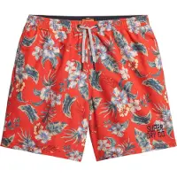 Superdry para hombre. M3010242A Bañador Hawaii rojo (XXL), Beachwear, Poliéster Reciclado, Sostenible, outlet 2026.