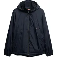 Superdry para hombre. M5012101A Chaqueta cortavientos con capucha y logotipo marino (S), Casual, Nylon, Sostenible, outlet 2026.