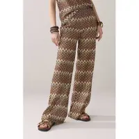 Summum Woman Wide Leg Zig Zag Pant Multicolour Talla: L | Pantalones Outlet | Mujer
